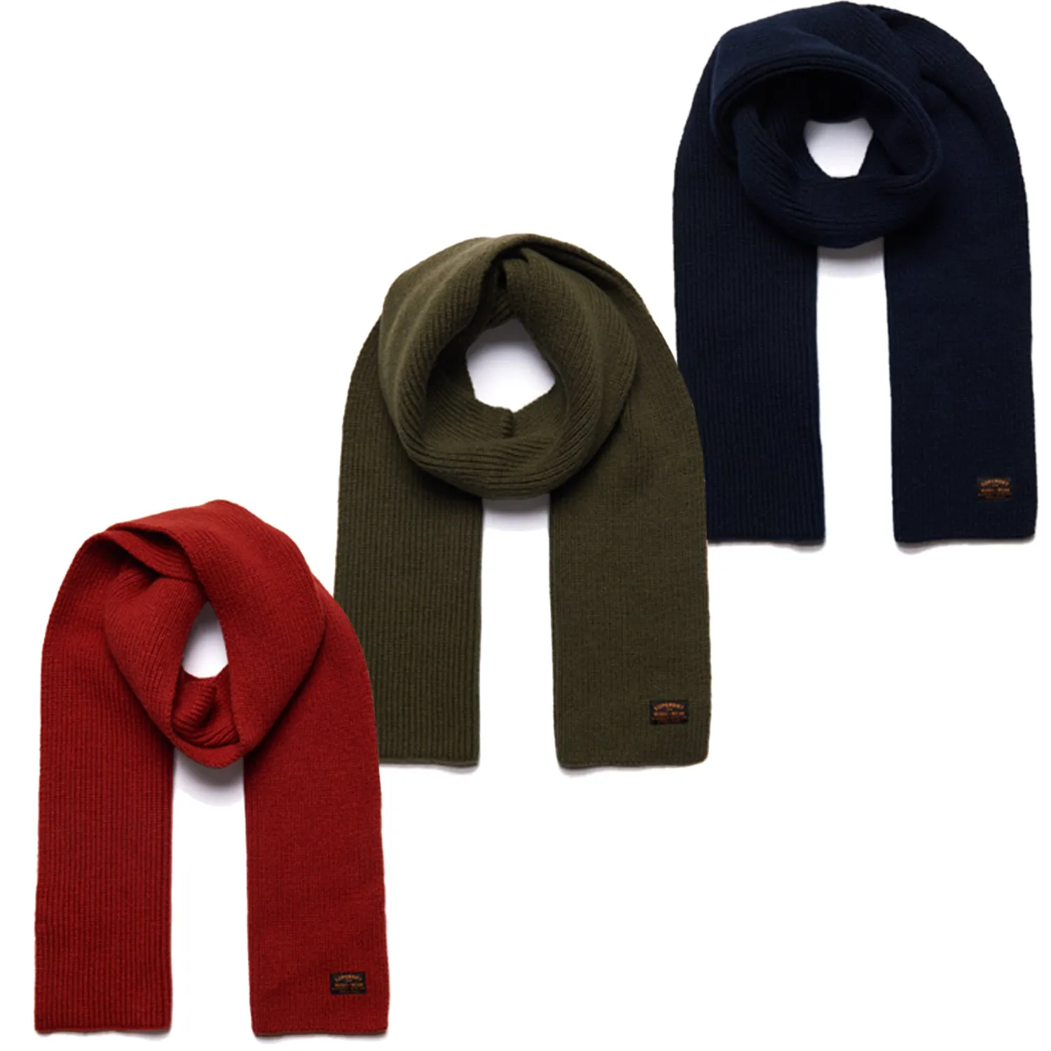 Superdry Mens Knitted Radar Scarf