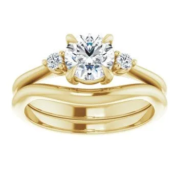 Tess - Three Stone Prong Set Moissanite Engagement Ring