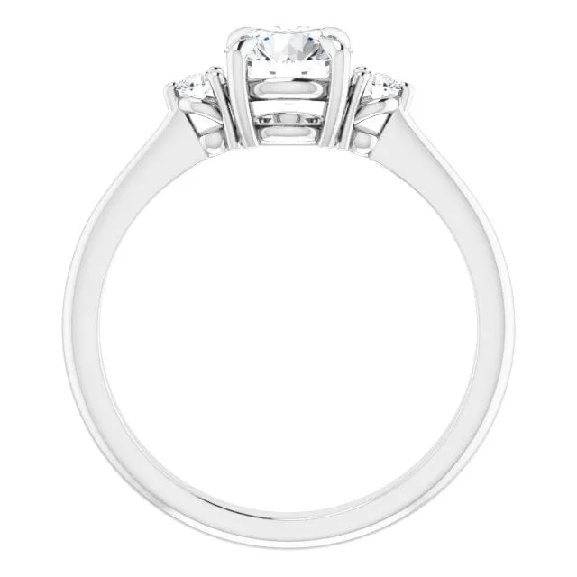 Tess - Three Stone Prong Set Moissanite Engagement Ring