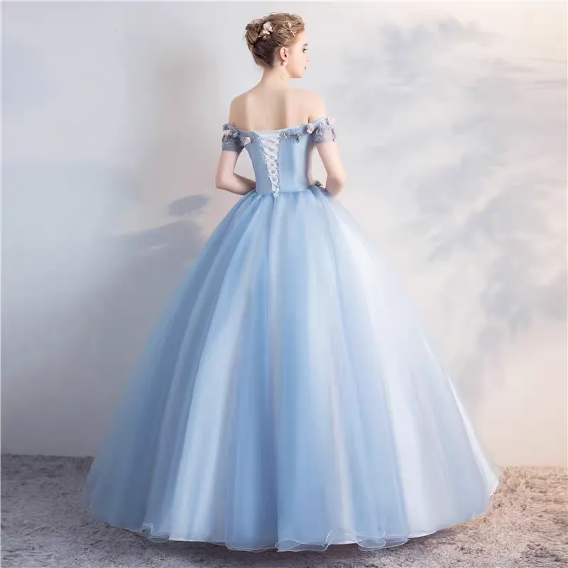 The Merilyn Off Shoulder Ball Gown (Available in 2 Colours)