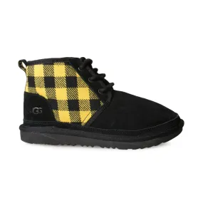 UGG Neumel Plaid Black / Yellow Boots - Youth