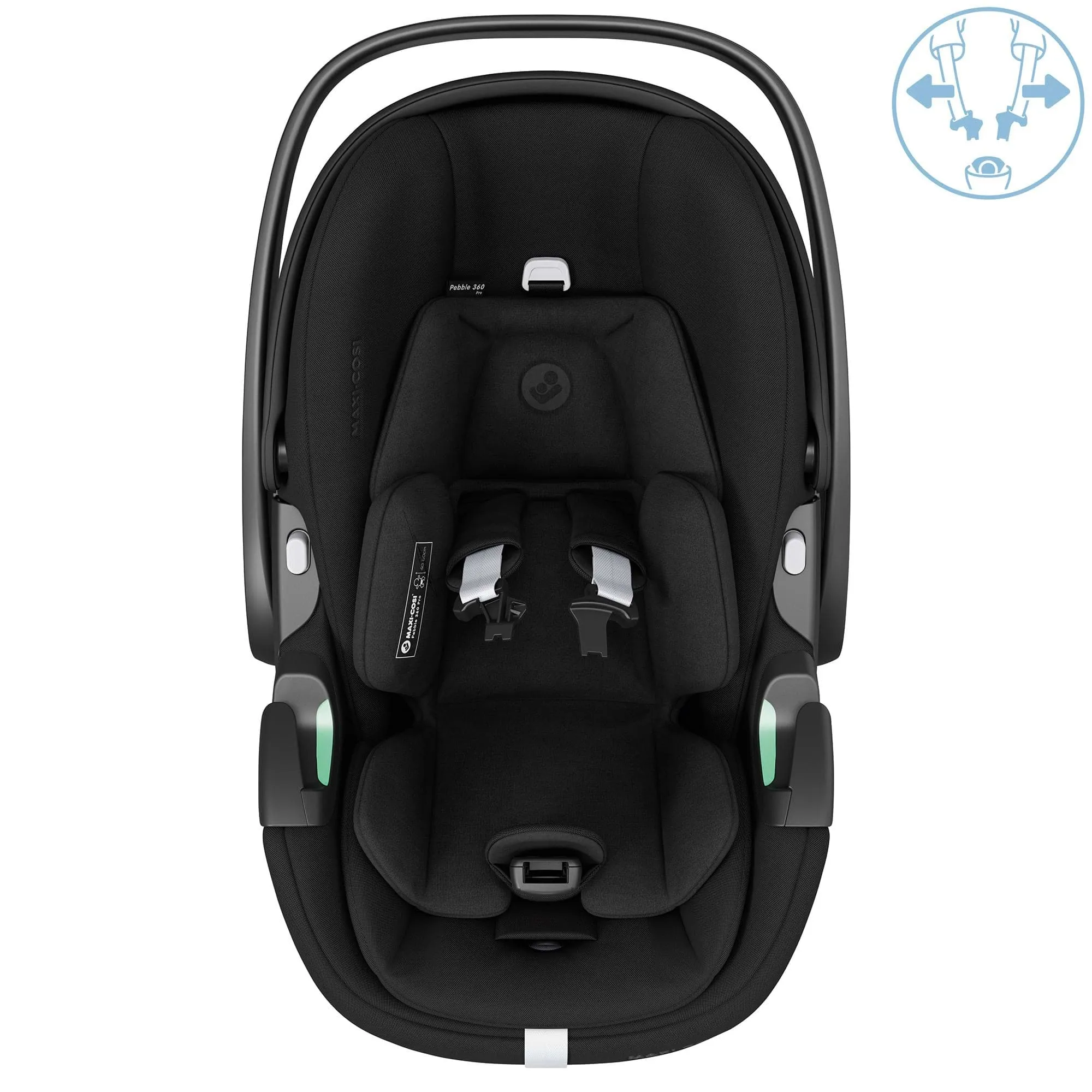 UPPAbaby Vista V2 with Pebble 360 PRO Car Seat and Base - Jake/Deep Black