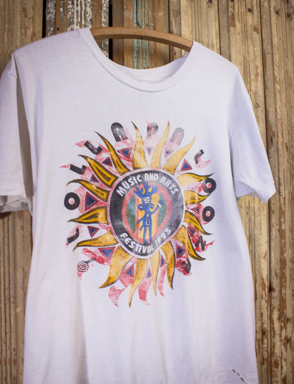 Vintage Lollapalooza Festival Concert T Shirt 1993 White Large